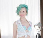 Blue-haired teeny anal debut - Alice Klay - 18 Videoz