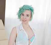 Blue-haired teeny anal debut - Alice Klay - 18 Videoz 4