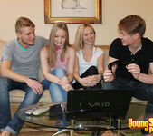 Teen foursome pounding - Young Sex Parties