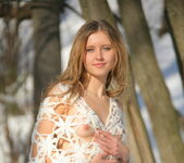 Milana E - Naked in the Snow - Stunning 18