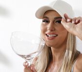 Blonde hottie Naomi Bennet tastes her piss - Wet and Pissy 4