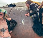 LYDIA & MONIKA Outdoor BJ & Anal Party - Evil Angel 6