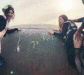 LYDIA & MONIKA Outdoor BJ & Anal Party - Evil Angel 8