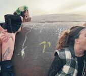 LYDIA & MONIKA Outdoor BJ & Anal Party - Evil Angel 9