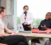 SAFIRA YAKKUZA Office DP Threesome - Evil Angel 7