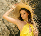 Phedra F - Phedra - Straw Hat Yellow Dress - Stunning 18 5