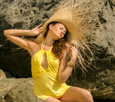 Phedra F - Phedra - Straw Hat Yellow Dress - Stunning 18 8