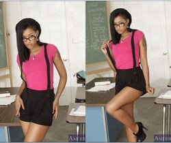 Skin Diamond - Naughty Bookworms - Ebony Hot Gallery