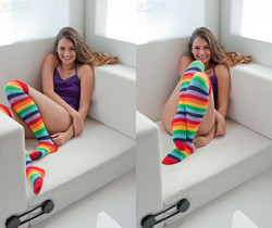 Allie Haze - Multi Socks - Solo Hot Gallery