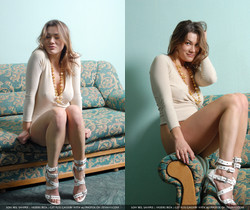 Sul divano - Riza - Zemani - Solo Nude Pics