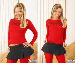Aaliyah Love - All In Red - SpunkyAngels - Solo Image Gallery