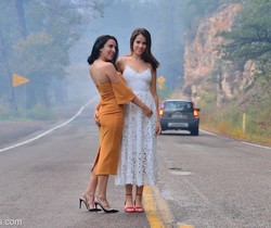Saraya & Chloe - Public Coupling - FTV Girls - Lesbian Image Gallery