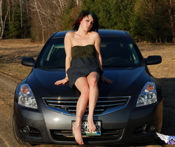 Sabrina - On The Hood - SpunkyAngels - Solo Hot Gallery