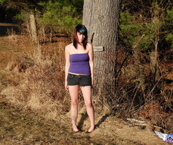 Sabrina - Naked Outside - SpunkyAngels - Solo Hot Gallery