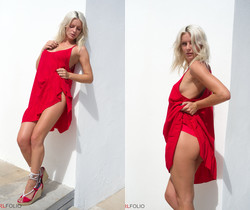 Victoriah - Red Flash - Girlfolio - Solo Sexy Photo Gallery