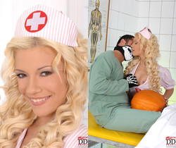 Bibi Noel - Hot nurse's Halloween blowjob - Blowjob Picture Gallery