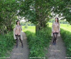 Jeny Smith - Black stockings  - Solo Picture Gallery