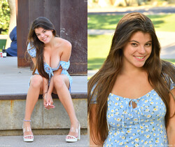 Scarlett - Baby Blue Dress - FTV Girls - Solo Hot Gallery