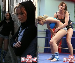 Bailee & Colette W. - Wrestling Girls - Nude Fight Club - Lesbian TGP