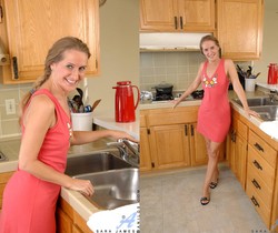 Sara James - Kitchen - Anilos - MILF Sexy Photo Gallery