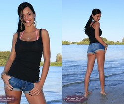Janessa Brazil - Wicked Weasel Pink bikini - Solo Image Gallery