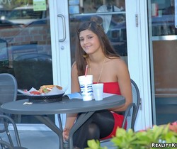 Marta - Afternoon Munchies - 8th Street Latinas - Latina Picture Gallery