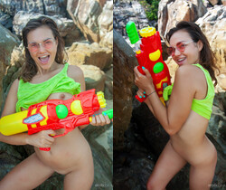 Bori Keis - Water Fight - Erotic Beauty - Solo Nude Pics