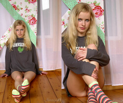 Yana F - Yana - Grey Sweatshirt - Stunning 18 - Teen Nude Pics