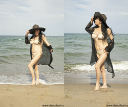 Busty natural young milf nude at the beach - MILF TGP