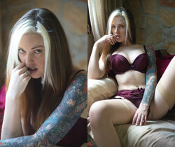 Anna Quinn - Bordeaux - Girlfolio - Solo Image Gallery