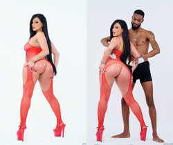 MONA AZAR Curvy, Oiled Anal Angel - Evil Angel - Interracial Image Gallery