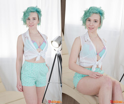 Blue-haired teeny anal debut - Alice Klay - 18 Videoz - Anal Picture Gallery