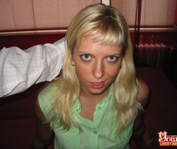 Blonde girl bares tits - Young Libertines - Teen Image Gallery