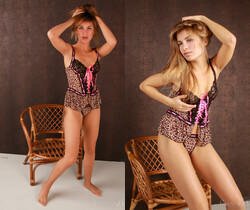 Martina A - Martina - Leopard Corset - Stunning 18 - Teen Sexy Gallery