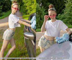 Shea - Car Wash Cutie - MetArt - Solo Picture Gallery