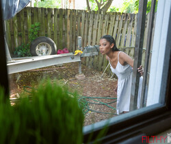 Sneaky Stripping Stepdaughter Addicted to Huge Cock - Ebony Sexy Photo Gallery