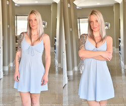 Kitten - Seductive Blue Dress - FTV Milfs - MILF Picture Gallery