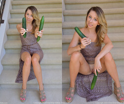 Leyla - Two Cucumbers - FTV Girls - Solo Sexy Gallery