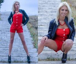 Vasilisga - Hot With Red - Erotic Beauty - Solo TGP