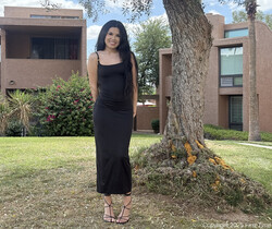 Camila - Fancy Black Dress - FTV Girls - Solo Sexy Photo Gallery