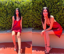 Flaca - Skimpy Red Dress - FTV Girls - Solo Picture Gallery