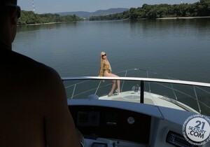 Angie Koks double fucked on the boat - Anal Porn Gallery