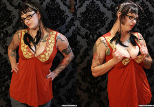 Bella Vendetta and Bettie Bondage - Strap Ons and Sex Swings - Lesbian Sexy Photo Gallery