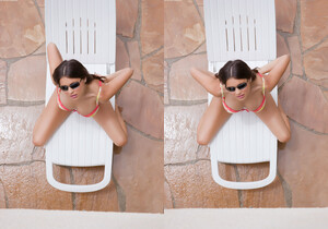 Nina James - Bikini X Stand - Solo HD Gallery