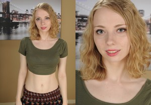 Dawn Brooks - blonde teen touching herself - Solo Image Gallery
