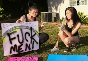 Dykes Takin' Dick - Callie Cyprus - Burning Angel - Lesbian TGP