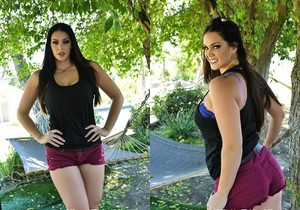 Alison nude outside by the hammock - Alison Tyler - Boobs HD Gallery