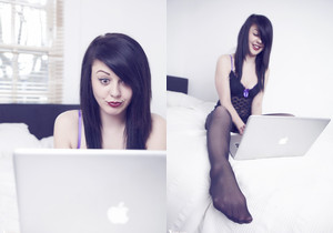 Zoe Moore - Cam Girl Kinkiness - More Than Nylons - Solo Nude Pics