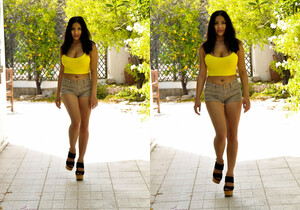 Lacey Banghard - Yellow - Solo Sexy Photo Gallery