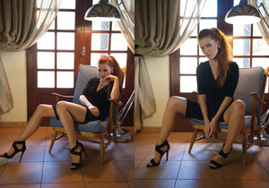 Mia Sollis Black And Blue - Girlfolio - Solo Sexy Gallery